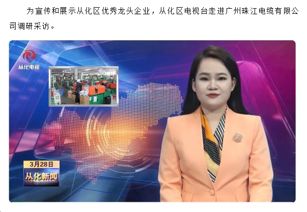 从化区电视台走进我司调研采访 从化区电视台走进我司调研采访